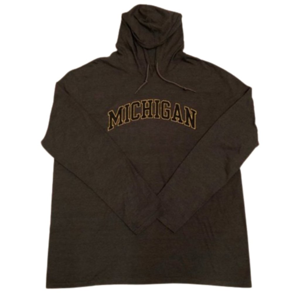 ANVIL Men's Michigan Lightweight Hoodie Cotton Blend Grey 2XL